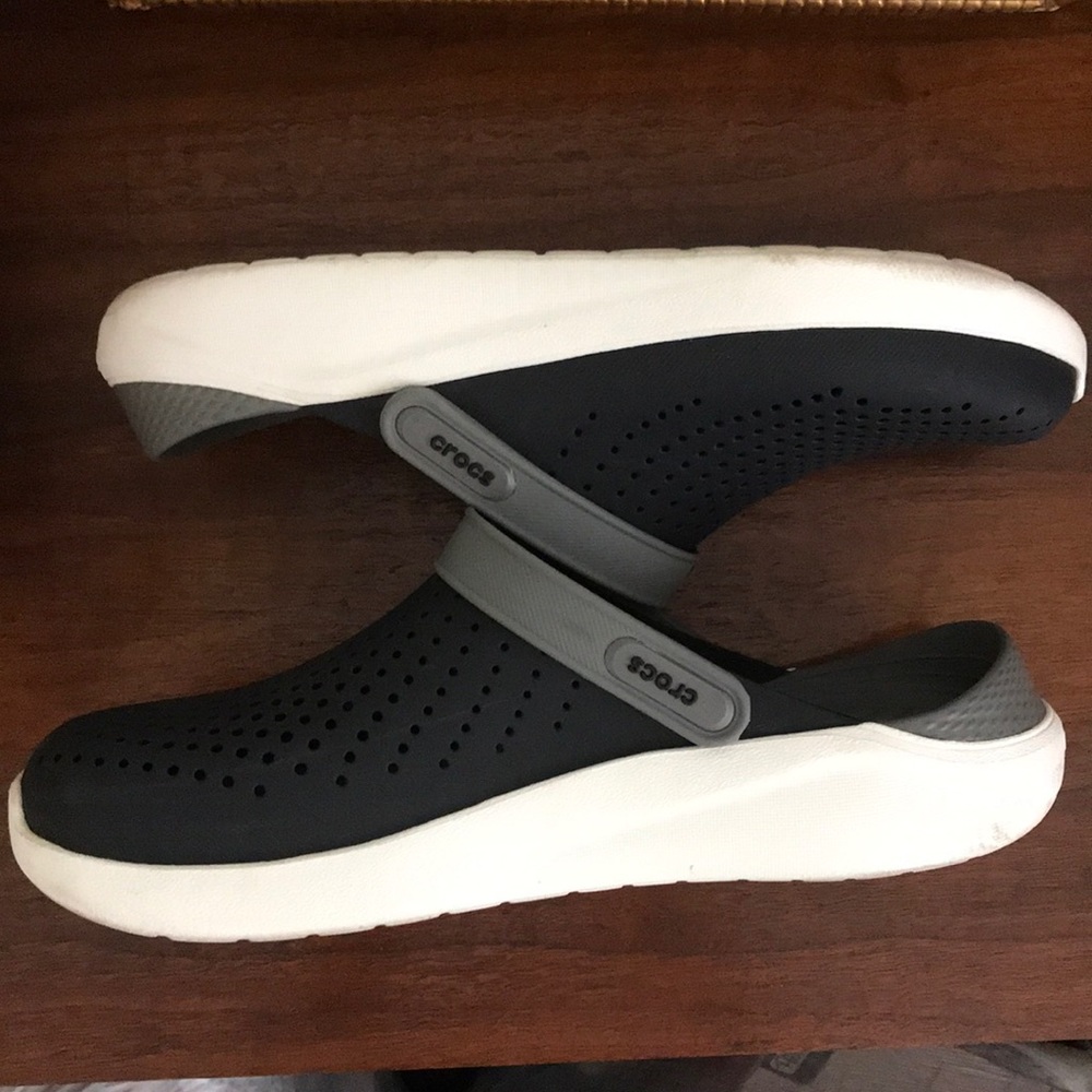 Crocs LiteRide Clog Black and White